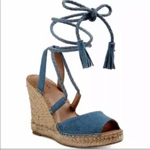 Blue wedges size 9 1/2